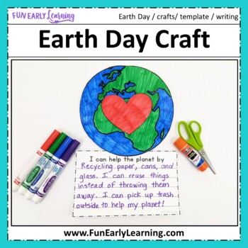 Preview of Earth Day Crafts for Kids with Writing Prompts