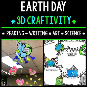 Preview of Earth Day - Craftivity - Special Education - April - Life Skills - 3D Mobile