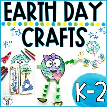 Preview of Earth Day Crafts Puppets Writings Activities and Lapbook for K-2