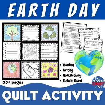 Preview of Earth Day Create a Collaboration Quilt Activity |  Coloring Reading Environment