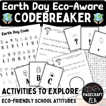 Preview of Earth Day | Creative Codebreaker Tasks | Crack the Cryptogram | Eco Friendly