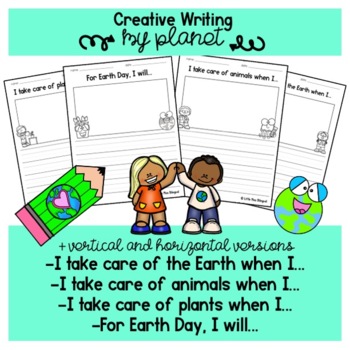 Preview of Earth Day - Creative Writing Prompts & Activities for April Earth Day