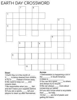 Preview of Earth Day Crossword