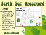 Earth Day Crossword - Challenging! History, Facts and a Riddle!