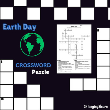 Preview of Earth Day Crossword Puzzle: Free and Fun Activity for Environmental Awareness
