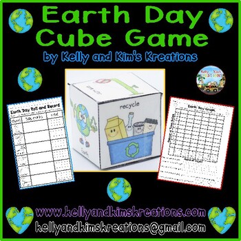 Preview of Earth Day Cube Game {roll, tally, & graph skills}