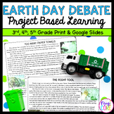 Earth Day Debate Project Based Learning - 3rd-5th Grade PB