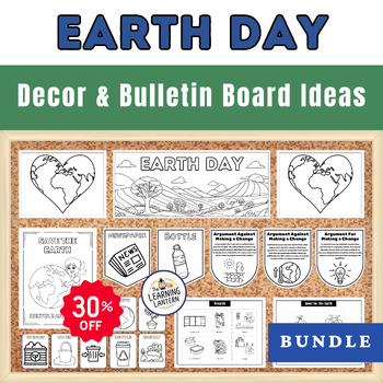 Preview of Earth Day Decor & Bulletin Board Ideas - BUNDLE