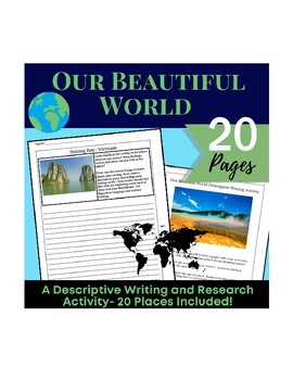 Preview of Earth Day Descriptive Writing- Our Beautiful World