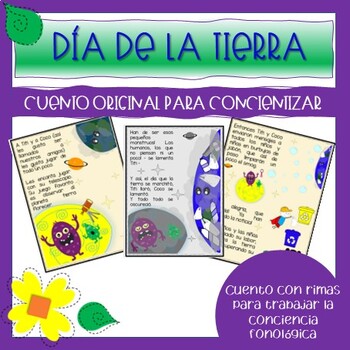 Preview of Día de la tierra - Earth Day - Cuento Original en español con actividades