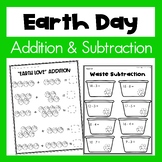Earth Day Differentiated Addition and Subtraction Math Activities