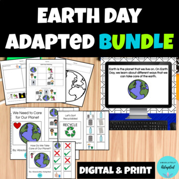 Preview of Earth Day Differentiated BUNDLE Adapted for Special Education