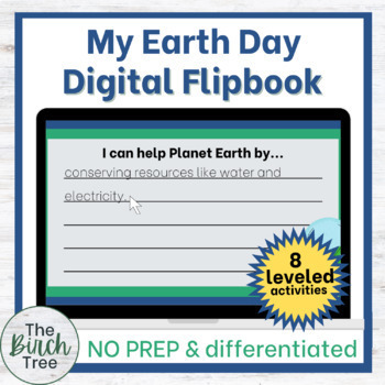 Preview of Earth Day Differentiated Writing Activity 5th 6th Grade