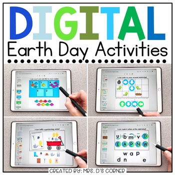 Preview of Earth Day Digital Activities for Special Ed | Earth Day Distance Learning
