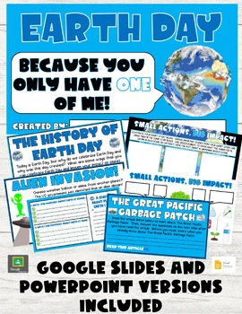 Preview of Earth Day Digital Activity (Google Slides and PowerPoint Versions Included)