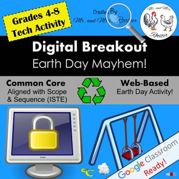 Preview of Earth Day Digital Breakout - Earth Day Mayhem! Earth Day Digital Escape Room
