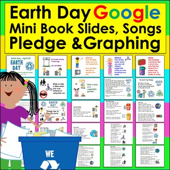 Preview of Earth Day Digital Center for Google Slides Things To Help Earth PDF w/LINK