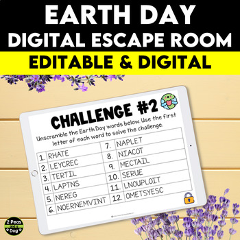 Preview of Earth Day Digital Escape Room