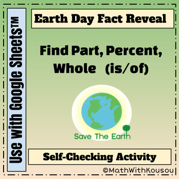 Preview of Earth Day Digital Fact Review - Percents