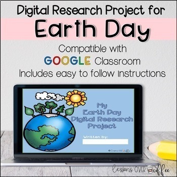 Preview of Earth Day Digital Research Project for Grades 3-5