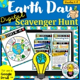 Earth Day Digital Scavenger Hunt: Google Slides & Google F