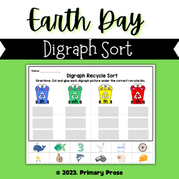 Preview of Earth Day Digraph Sort