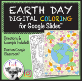 Earth Day Distance Learning Digital Coloring Pages!  Googl