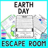 Earth Day ESCAPE ROOM - Reading Passages - April Activity 