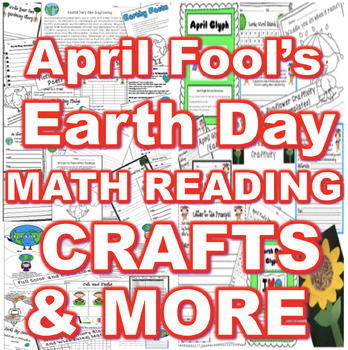 Preview of April Fool's, Text Evidence Passages, Math, Crafts & Centers Bundle