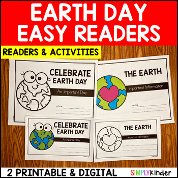 Preview of Earth Day Books & Reading Comprehension & Writing Activities for Kindergarten