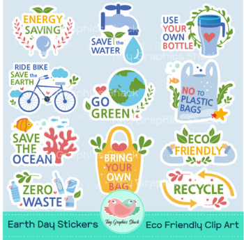 Preview of Earth Day Eco Friendly Digital Sticker