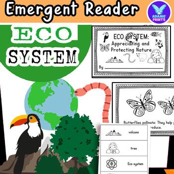 Preview of Earth Day Eco System Emergent Reader Mini Book Classroom Activities NO PREP
