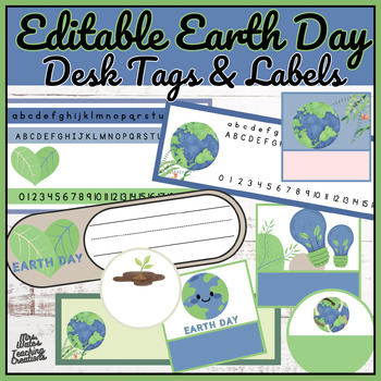 Preview of Earth Day Activities & Editable Arbor Day Name Tags for Students