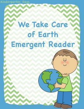 Preview of Earth Day Emergent Reader "We Take Care of Earth"