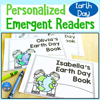 Preview of Earth Day Emergent Readers - Personalized Name Books