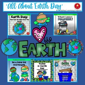 Preview of Earth Day Emergent Readers, Writing Activities, Games, and Match-Up Cards