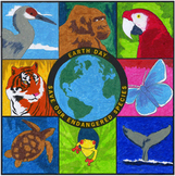 Earth Day Endangered Mural Template