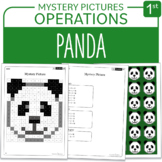 Earth Day - Endangered Species Panda Math Mystery Picture 