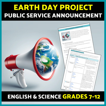 Preview of Earth Day Environmental Awareness Public Service Announcement PSA Project
