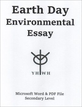 Preview of Earth Day Environmental Essay