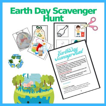 Preview of Earth Day Environmental Treasure Hunt Game