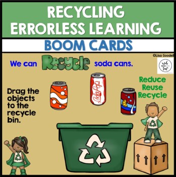 Preview of Earth Day Errorless Learning BOOM CARDS