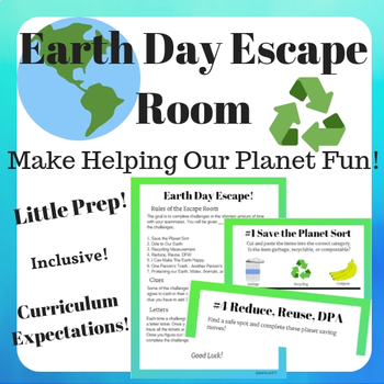 Preview of Earth Day Escape Room
