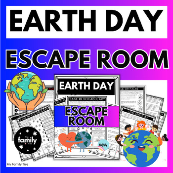 Preview of Earth Day ESCAPE ROOM Reading Comprehension - Science