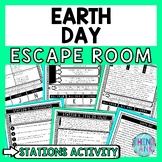 Earth Day Escape Room Stations - Reading Comprehension Activity