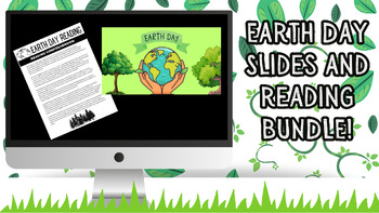 Preview of Earth Day Bundle: Teaching Slides, Hands On Activity, Morning Slides, Reading +