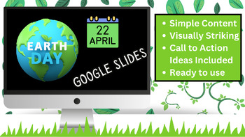 Preview of Earth Day Extravaganza: Engaging Google Slides Presentation for Grades 4-6