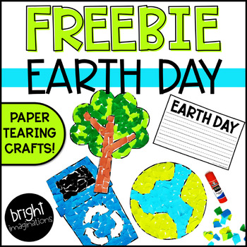 Earth Day FREEBIE | Fine Motor Paper Tearing Crafts & Writing Activities