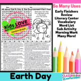 Earth Day Activity: Earth Day Word Search (nonfiction text