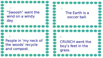 Preview of Earth Day Figurative Language